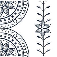 Design seamless tiles incorporating traditional craft techniques such as embroidery and weaving using detailed patterns and a minimalist white background Clean vector