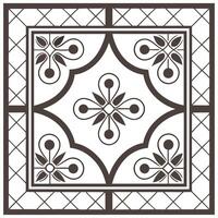 Develop a seamless pattern featuring antique frames sophisticated tile layouts ornate curls decorative elegance Clean vector
