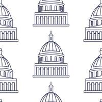 Develop minimalist seamless pattern with subtle local icons isolated white background and flawless tile repeat structure for print design Clean vector