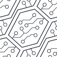 Develop layered wireframe circuits in translucent overlays highlighting white zones for a high end tech mosaic style Clean vector
