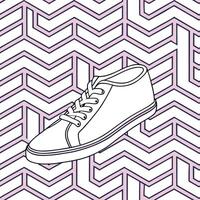 Develop neon line art tile patterns with geometric illusions and minimal white isolation ideal for futuristic or nightlife inspired brand expansions Clean vector