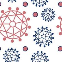Develop repetitive tile of futuristic symbols glowing edges and white negative space ensuring advanced brand effect Clean vector