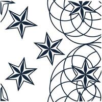 Develop seamless galaxy blueprint patterns integrating star geometry fractal illusions and pure white backgrounds for refined futuristic product lines Clean vector