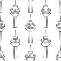 Develop seamless tile layouts combining starship window cross sections minimal frame outlines and crisp white isolation for sleek futuristic prints Clean vector