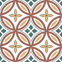 Develop seamless tile designs using festive ethnic patterns clean geometric symbols and a combination of bright colors with white balance Clean vector
