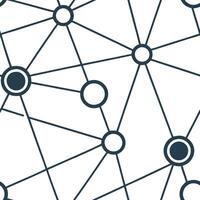 Develop sleek cyber lines across a futuristic seamless tile integrating white balanced data hubs and light nodes Clean vector