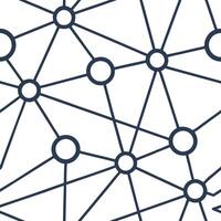 Develop structured neon arcs across cohesive cyber grid isolating white nodes for futuristic brand expression Clean vector