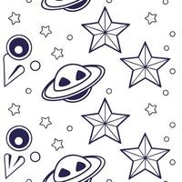 Devise repeatable cosmic patterns influenced by alien glyphs star geometry and white isolation for imaginative brand visuals Clean vector