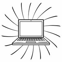 Digital Bhai Dooj greetings on a laptop Clean vector