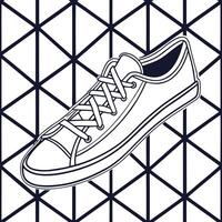 Dynamic seamless pattern featuring intersecting techno geometrics and angular lines arranged in a modern tiled grid with isolated whitebalance focus Clean vector
