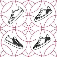 Envision high contrast pattern of futuristic symbols neon lines separated white zones underscoring modern brand flair Clean vector