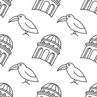 Envisage seamless pattern futuristic interfaces shaping angled arcs stark white composition advanced brand direction Clean vector