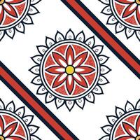 Ethnic patterns seamless design with bold stripes and contrasting colors for a striking modern cultural feel Clean vector