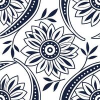 Ethnic patterns seamless design with symmetrical shapes and organic curves for a balanced flowing cultural theme Clean vector
