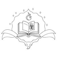 Flat Abstract glowing design of a digital book with Labh Pancham wisdom Clean Set 2 vector