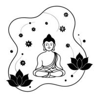 Flat Abstract neon design of Labh Pancham with glowing flowers Clean vector