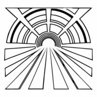Flat Abstract New Year Journey Clean vector