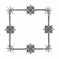 Flat Abstract Rangoli and Sparkler Shapes Border Clean vector