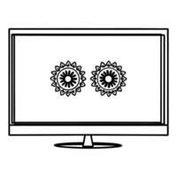 Flat Applying the Bhai Dooj tika Clean vector