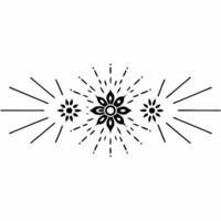 Flat Abstract Rangoli with Sparklers Clean vector