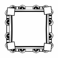 Flat Border Frame with Floating Coins and Wallets Clean vector