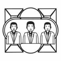 Flat Candid Business Meeting with Coupon Strategy Clean vector