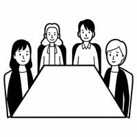 Flat Candid Moment of Family Budgeting Clean vector