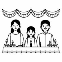 Flat Candid shot of children playing with glowing sparklers at a backyard barbecue Clean Set 3 vector