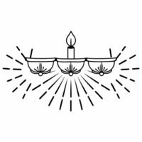 Flat Cultural Procession in Abstract Light Clean vector