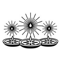 Flat Cultural Performance in Glowing Abstract Art Clean vector