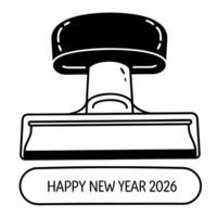 Flat Floating Champagne Bottle Opener Clean vector