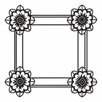 Flat Floating Flowers and Sweets Frame with Copy Space Clean vector