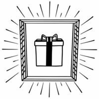 Flat Floating percentage icon and Cyber Monday sale banner frame with copy space Clean vector