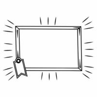 Flat Floating sale tag and glowing price label frame with copy space Clean vector