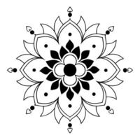 Flat Glossy background of rangoli patterns for Labh Pancham Clean Set 2 vector