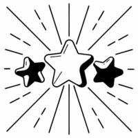 Flat Glossy background of product review stars glowing for Cyber Monday Clean vector