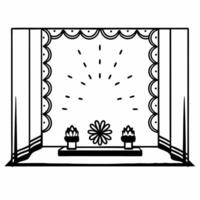 Flat Glossy Background with Cultural Rituals Clean vector