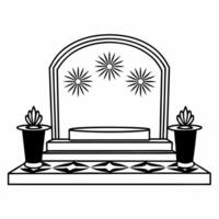 Flat Glossy Background with Festival Offerings Clean vector