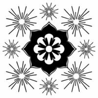 Flat Glossy Background with Festival Feast Clean Set 2 vector