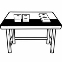 Flat Glossy Business Desk with Floating Coupon Codes Clean vector