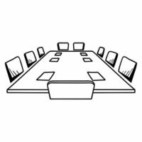Flat Glossy Business Meeting Background with Coupon Symbols Clean vector