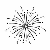 Flat Glossy Fireworks Explosion Clean vector