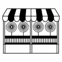 Flat Glossy Festive Market Background Clean vector