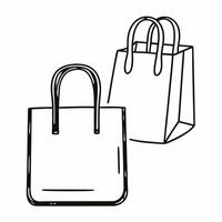 Flat Glossy Reusable Bag Background Clean vector