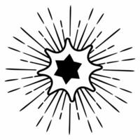 Flat Glowing Abstract Art with Clearance Sale Icons Clean vector