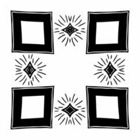 Flat Glowing Abstract Art with Retail Promotion Icons Clean vector