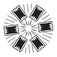 Flat Glowing Abstract Coupon Art with Digital Codes Clean vector