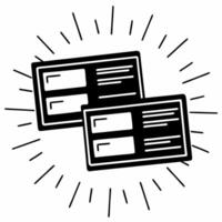 Flat Glowing Business Art with Floating Coupon Codes Clean vector