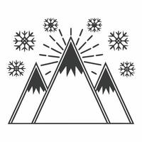 Flat Glowing ice climber scaling a neon lit mountain Clean vector