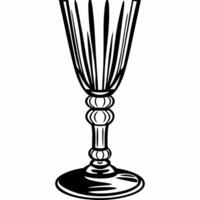 Flat Holographic Champagne Flute Base concept as Medium shot of a holographic champagne flute base against a plain white background with copy space Camera highlights the intricate Squre Set 2 vector